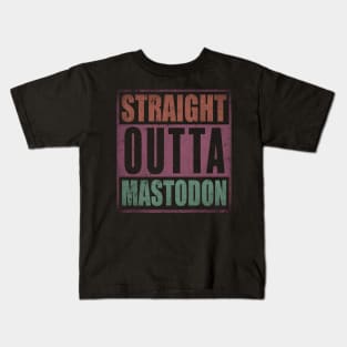 Classic Mastodon Name Color Styles Christmas 70s 80s 90s Kids T-Shirt